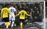 Hugo Lloris lors du match Tottenham Hotspur - Borussia Dortmund Ă White Hart Lane, Londres, le 17 mars 2016