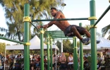 Championnat régional street workout au Port, bek la barre 