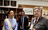Huguette Bello et Jean-Luc Mélenchon