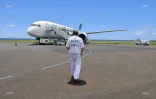 avion boeing 787 air austral présentation évacuations sanitaires aéroport roland garros