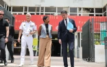 Manuel Valls s'entretient avec la maire de Saint-Denis