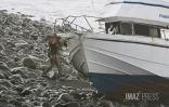Saint-André : un navire échoué sur le littoral de Champ Borne