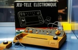 Une console de jeux Hanimex 771 de la collection Charles Cros exposée à la Bibliothèque nationale de France (BnF), le 4 août 2022 à Paris