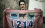 Brigitte Gothière, co-fondatrice de L214, à Lyon, le 1er mars 2016