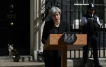 Theresa May annonce le maintien des élections, devant Downing Street à Londres le 4 juin 2017