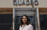 Elena Isaac, propriétaire de quatre restaurants à Ayia Napa, une station balnéaire dans le sud-est de Chypre, le 4 mai 2020