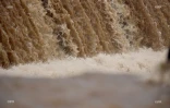 La rivière d'abord est en crue le 25 janvier 2020