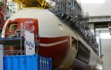 Un sous-marin de classe Barracuda, à Cherbourg-Octeville (France),le 9 juillet 2017

