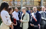 Élisabeth Borne en visite à Salazie
