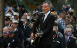 Bruce Springsteen lors des commémorations du 20e anniversaire des attaques contre le World Trade Center, le 11 septembre 2021 à New York