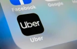 Le logo d'Uber sur une tablette le 1er octobre 2019
