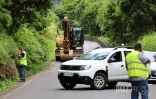 Route de Salazie fermée à la circulation, purge route de salazie