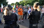 manifestations pendant la visite de Borne 
