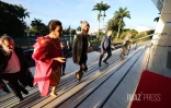 Élisabeth Borne en visite à Salazie