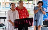 Nicole Dambreville à l’école primaire de l’Éperon de Saint-Paul