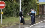 16 février 2021 contrôle motif impérieux gillot policeManifestation pour la fermeture de l'aéroport, les forces de l'ordre sur place