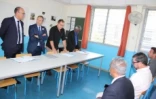 Thierry Terret en visite à l'école Jean-Luc Daly-Éraya