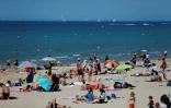 Sur une plage à Cabourg, dans le nord-ouest de la France, le 17 juin 2017