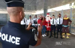 pere noel au chu sud avec la police nationale 