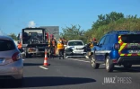 Saint-Leu : accident sur la route des Tamarins, des ralentissements en direction du sud