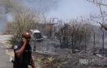 Feu de broussailles à Savannah Saint-Paul