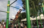 Championnat régional street workout au Port, bek la barre 