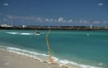 La plage ouverte à la baignade aux Roches Noires