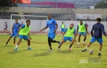 entrainement de la saint pauloise fc pour la finale de la coupe de la reunion 