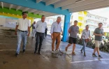 Cyrille Melchior à la rencontre des sinistrés de Garence