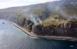 Incendie sur la route du littoral