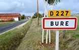 L'entrée du village de Bure (Meuse), le 7 octobre 2020