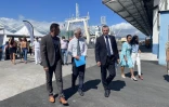 inauguration poste numéro 1 quai port-ouest grand port maritime