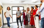 Huguette Bello visite l'école de la seconde chance