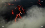 Volcan, Piton de la Fournaise, nouvelles fissures, survol, 20 mars 2019, lave, éruption 