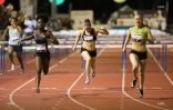  meeting international d?athlétisme  Heather Arneton se blesse au troisième saut photo richard bouhet 