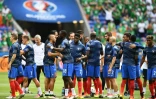 Les Bleus à leur arrivée au stade Décines-Charpieu le 26 juin 2016 près de Lyon 