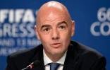Le patron de la Fifa Gianni Infantino, en conférence de presse à l'issue du congrès de l'instance à Mexico, le 13 mai 2016