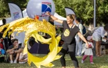 Saint-Denis : le Parc de la Trinité s’est transformé en terrain de jeu avec Karébaré et le collectif Criké Craké