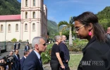 Élisabeth Borne en visite à Salazie