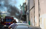 Incendie centre-ville Saint-Denis