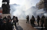 Des forces de l'ordre bloquent une rue à Paris le 21 septembre 2019 avant des rassemblements de Gilets jaunes