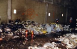 Photo publiée par le FBI le 31 mars 2017 de l\'attentat du 11 septembre 2001 contre le Pentagone sur laquelle on voit des débris du vol 77 d\'American Airlines