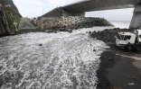 Eliakim la houle sur la route du Littoral cahntier de la NRL
