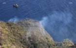 Incendie sur la route du littoral