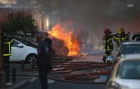 Maison en feu, incendie, Saint-Denis, pompiers, flammes, AMDR
