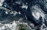 L\'ouragan Irma vu de l\'espace, sur une image fournie le 4 septembre 2017 par la Nasa