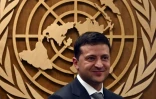 Le président ukrainien Volodymyr Zelensky à l'ONU à New York le 26 septembre 2019