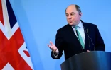 Le ministre britannique de la Défense Ben Wallace, le 17 mai 2023 à Berlin 