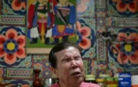 Song Oh-soon, diseuse de bonne aventure aveugle, dans son petit cabinet du "village des voyants de Mia-ri", à Séoul, le 29 juillet 2026 en Corée du Sud