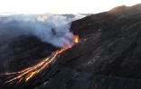 Eruption au coucher du soleil 13 février 2020